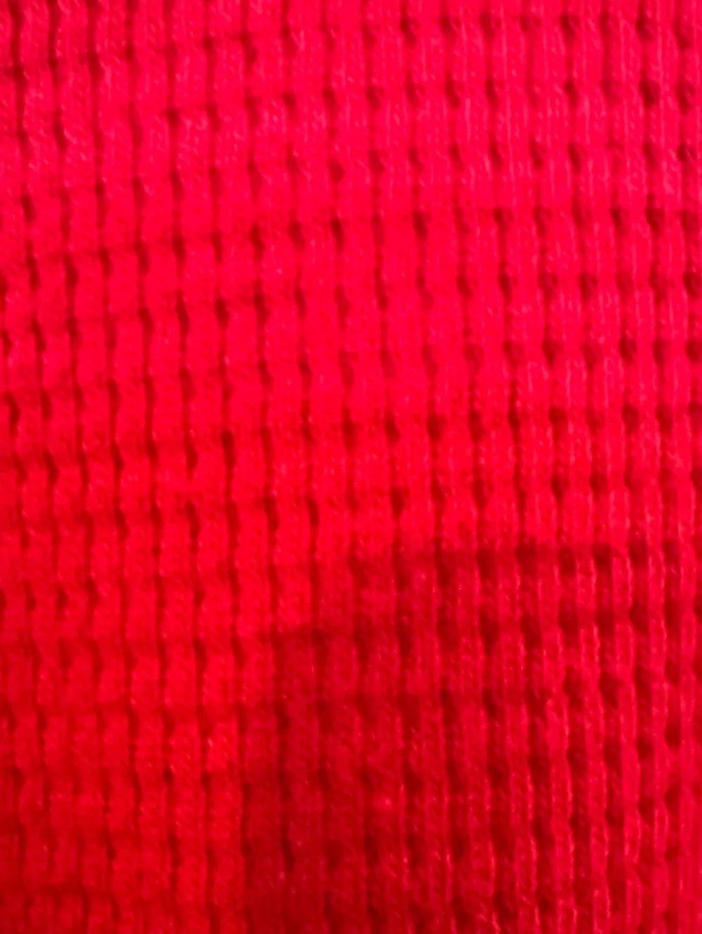 Polo Ralph Lauren Men's XL Thermal Waffle Knit Pajama Shirt Long Sleeve Red Logo